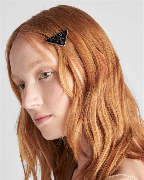 prada haarclip 2019|Black Metal Hair Clip .